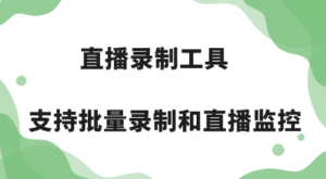 [Windows]  直播录制工具 支持批量录制和直播监控-十一资源站